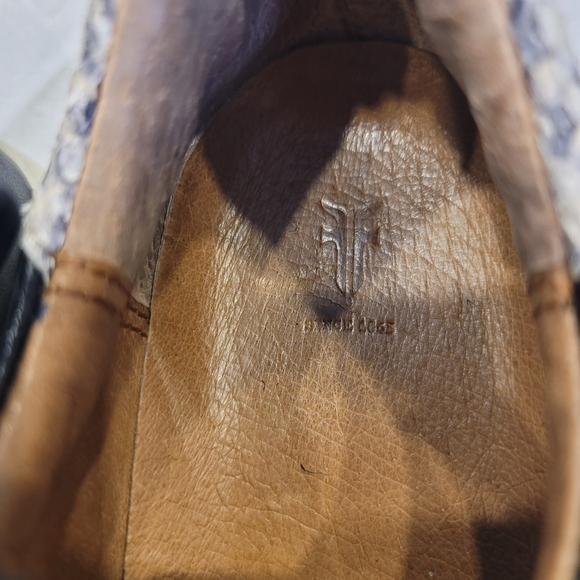 Frye Webster Wave Low Lace Leather Sneakers - Sz 8W - Picture 7 of 10